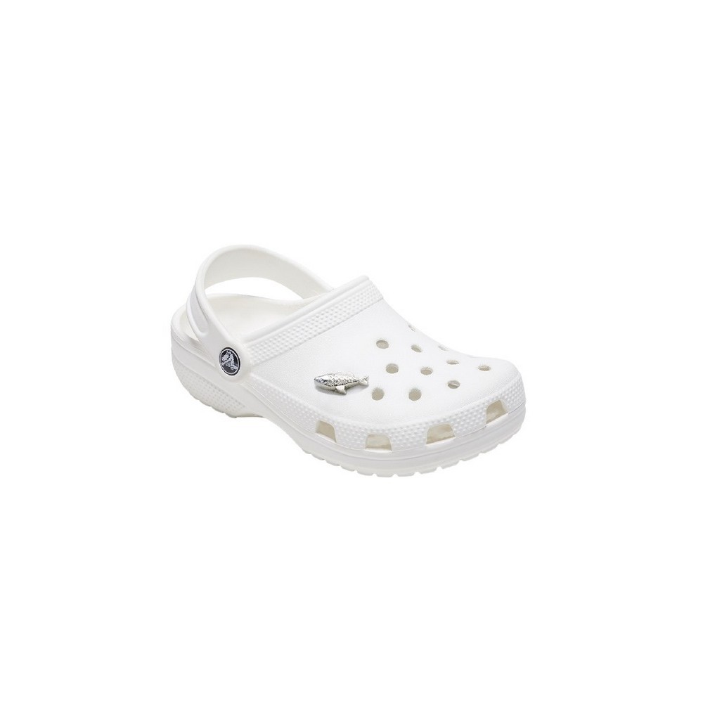 CROCS SILVER ALLOY FISH JIBBITZ CHARMS ΑΞΕΣΟΥΑΡ ΓΥΝΑΙΚΕΙΟ SILVER