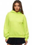 SUPERDRY D3 SDCD MICRO LOGO EMB LOOSE HOOD ΜΠΛΟΥΖΑ ΦΟΥΤΕΡ ΓΥΝΑΙΚΕΙΑ LIME