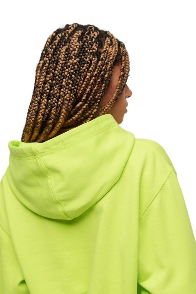 SUPERDRY D3 SDCD MICRO LOGO EMB LOOSE HOOD ΜΠΛΟΥΖΑ ΦΟΥΤΕΡ ΓΥΝΑΙΚΕΙΑ LIME