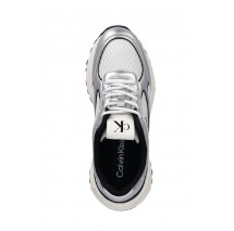CALVIN KLEIN HIKE RUNNER LACE UP MESH MIX MET ΠΑΠΟΥΤΣΙ ΓΥΝΑΙΚΕΙΟ BLACK/SILVER