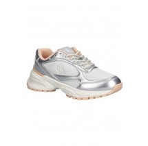 CALVIN KLEIN HIKE RUNNER LACE UP MESH MIX MET ΠΑΠΟΥΤΣΙ ΓΥΝΑΙΚΕΙΟ SILVER