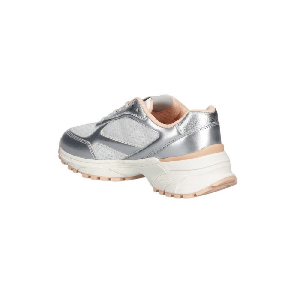 CALVIN KLEIN HIKE RUNNER LACE UP MESH MIX MET ΠΑΠΟΥΤΣΙ ΓΥΝΑΙΚΕΙΟ SILVER