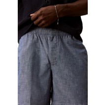 CALVIN KLEIN JEANS STRAIGHT CHAMBRAY 7" PULL ON ΣΟΡΤΣ ΑΝΔΡΙΚΟ BLUE