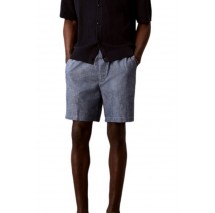 CALVIN KLEIN JEANS STRAIGHT CHAMBRAY 7" PULL ON ΣΟΡΤΣ ΑΝΔΡΙΚΟ BLUE
