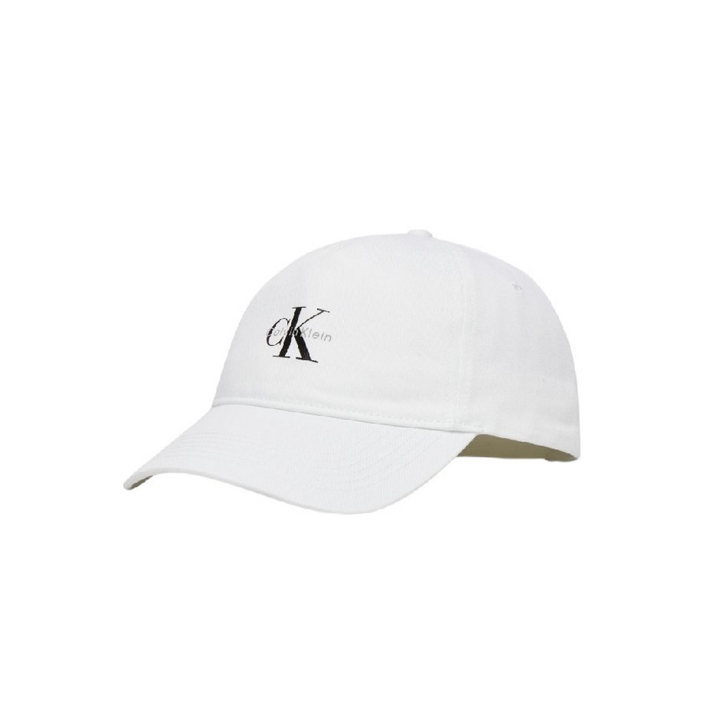 CALVIN KLEIN PRINTED MONOLOGO CAP ΚΑΠΕΛΟ ΑΝΔΡΙΚΟ BRIGHT WHITE