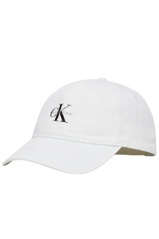 CALVIN KLEIN PRINTED MONOLOGO CAP ΚΑΠΕΛΟ ΑΝΔΡΙΚΟ BRIGHT WHITE