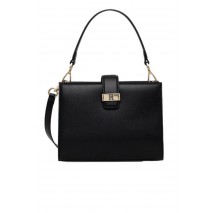 TOMMY HILFIGER  HERITAGE MINI SATCHEL ΤΣΑΝΤΑ ΓΥΝΑΙΚΕΙΑ BLACK