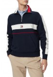 TOMMY JEANS RLX CBLOCK QZ ΦΟΥΤΕΡ ΜΠΛΟΥΖΑ ΑΝΔΡΙΚΗ NAVY