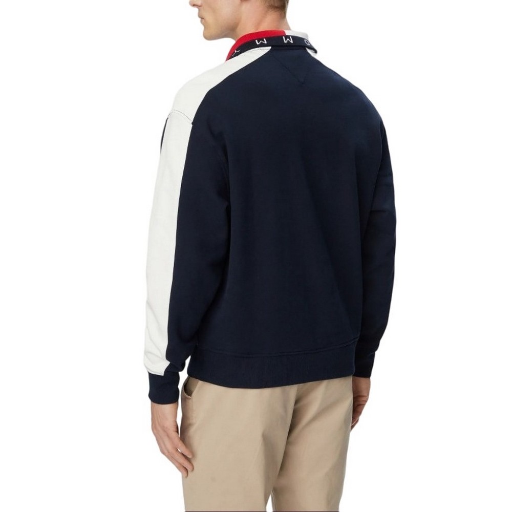 TOMMY JEANS RLX CBLOCK QZ ΦΟΥΤΕΡ ΜΠΛΟΥΖΑ ΑΝΔΡΙΚΗ NAVY