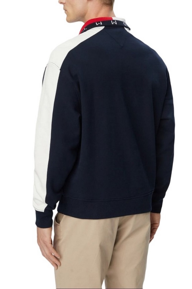 TOMMY JEANS RLX CBLOCK QZ ΦΟΥΤΕΡ ΜΠΛΟΥΖΑ ΑΝΔΡΙΚΗ NAVY