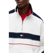 TOMMY JEANS RLX CBLOCK QZ ΦΟΥΤΕΡ ΜΠΛΟΥΖΑ ΑΝΔΡΙΚΗ ECRU