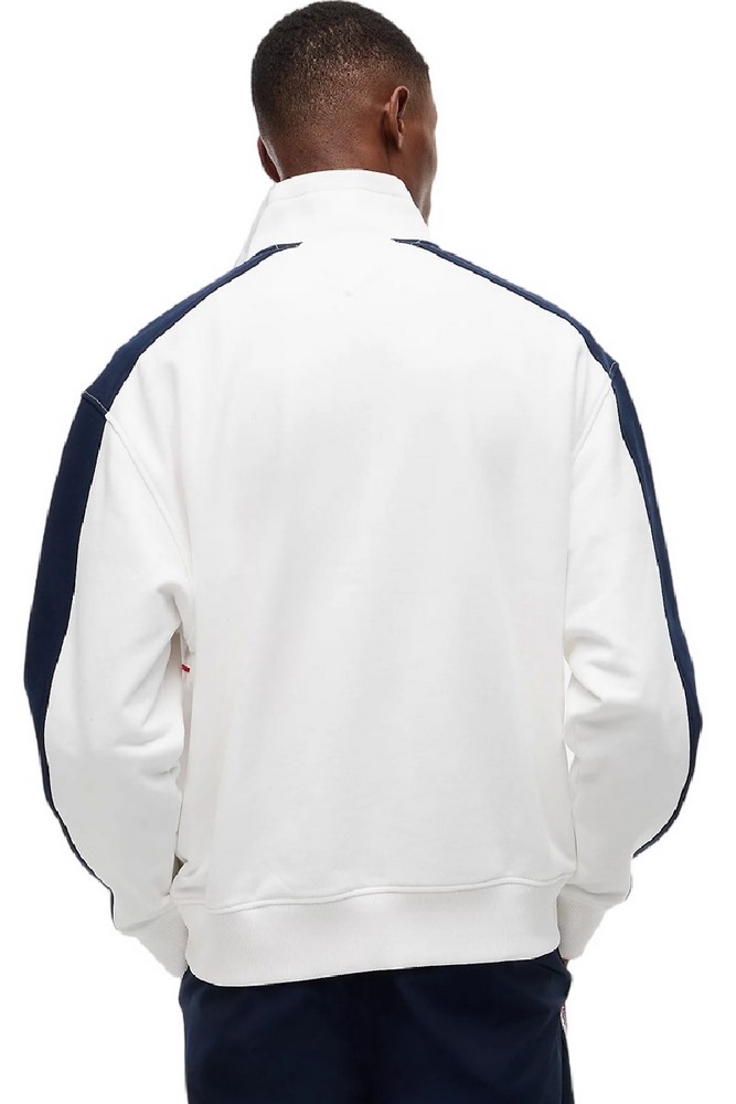 TOMMY JEANS RLX CBLOCK QZ ΦΟΥΤΕΡ ΜΠΛΟΥΖΑ ΑΝΔΡΙΚΗ ECRU