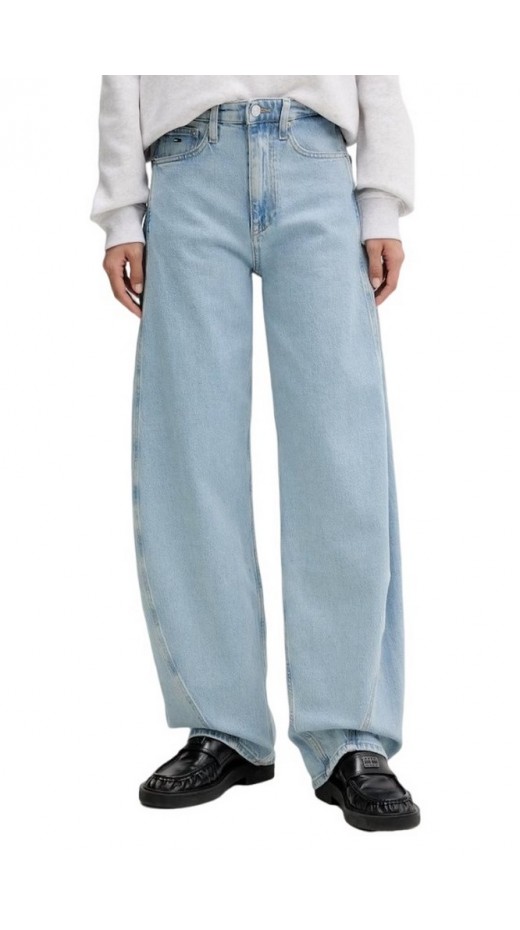 TOMMY JEANS ELLA MID BARREL BJ4110 ΤΖΙΝ ΠΑΝΤΕΛΟΝΙ ΓΥΝΑΙΚΕΙΟ DENIM LIGHT