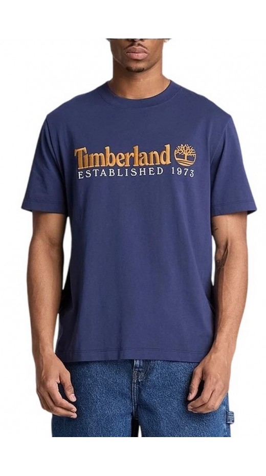 TIMBERLAND 1973 EMBROIDERE T-SHIRT ΜΠΛΟΥΖΑ ΑΝΔΡΙΚΗ DARK BLUE