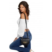GUESS FLEET MINI SADDLE CR ΤΣΑΝΤΑ ΓΥΝΑΙΚΕΙΑ BLACK