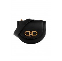 GUESS FLEET MINI SADDLE CR ΤΣΑΝΤΑ ΓΥΝΑΙΚΕΙΑ BLACK