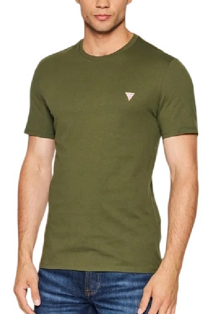 GUESS CN SS CORE TEE T-SHIRT  ΑΝΔΡΙΚΟ DARK GREEN