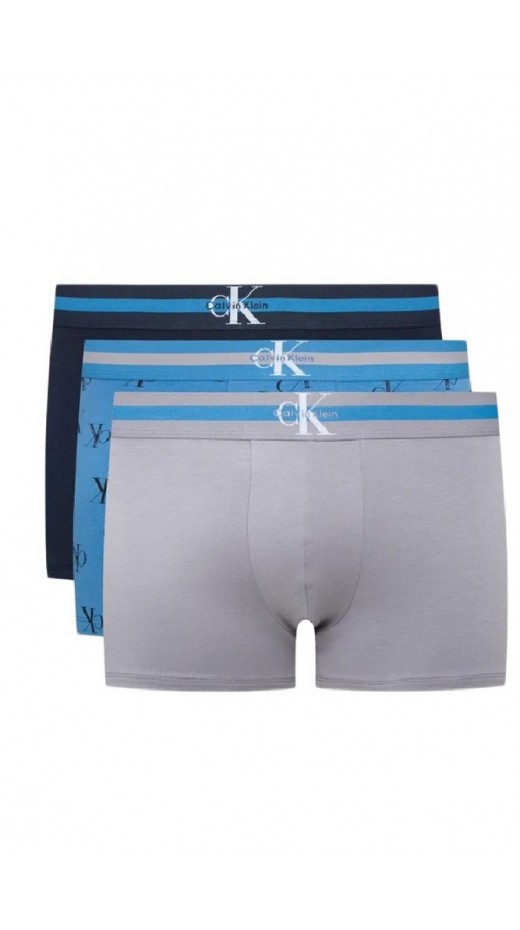 CALVIN KLEIN TRUNK 3PK ΕΣΩΡΟΥΧΟ ΑΝΔΡΙΚΟ BLUE GREY