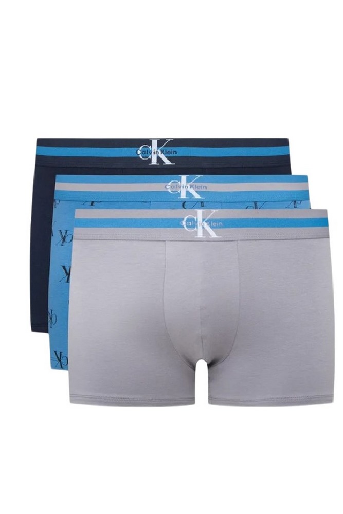 CALVIN KLEIN TRUNK 3PK ΕΣΩΡΟΥΧΟ ΑΝΔΡΙΚΟ BLUE GREY