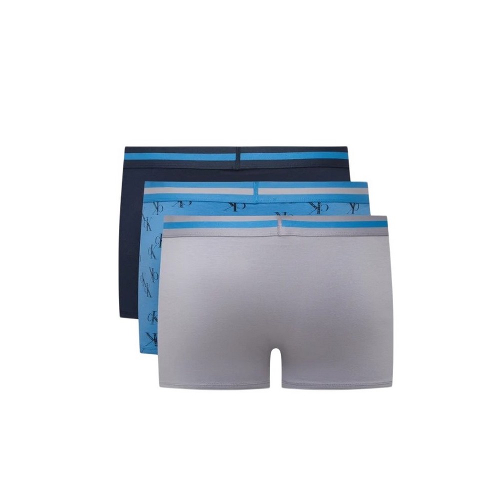 CALVIN KLEIN TRUNK 3PK ΕΣΩΡΟΥΧΟ ΑΝΔΡΙΚΟ BLUE GREY
