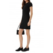 CALVIN KLEIN JEANS MONOLOGO BABY RIB MINI DRESS ΦΟΡΕΜΑ ΓΥΝΑΙΚΕΙΟ BLACK