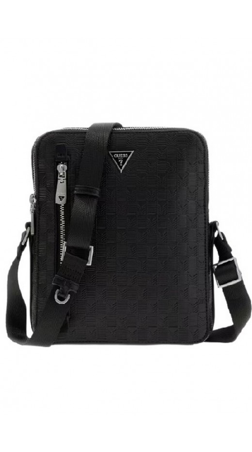 GUESS TORINO DBL ZIP XBODY W VTL ZIP ΤΣΑΝΤΑ ΑΝΔΡΙΚΗ BLACK