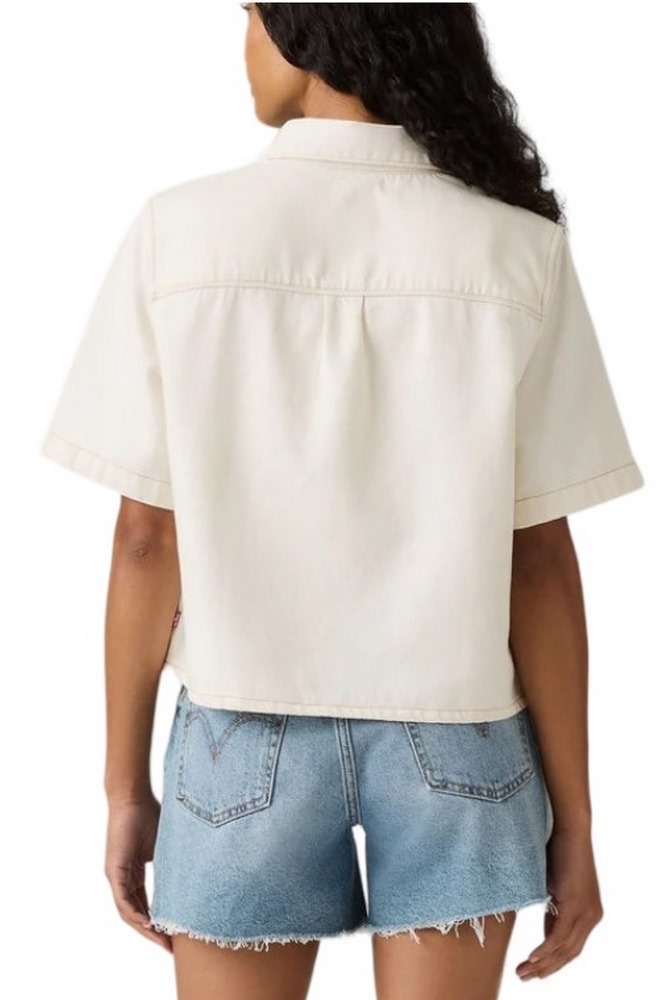 LEVIS LOGAN SS DENIM SHIRT ΤΖΙΝ ΠΟΥΚΑΜΙΣΟ ΓΥΝΑΙΚΕΙΟ OFF WHITE