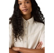 LEVIS LOGAN SS DENIM SHIRT ΤΖΙΝ ΠΟΥΚΑΜΙΣΟ ΓΥΝΑΙΚΕΙΟ OFF WHITE