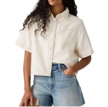 LEVIS LOGAN SS DENIM SHIRT ΤΖΙΝ ΠΟΥΚΑΜΙΣΟ ΓΥΝΑΙΚΕΙΟ OFF WHITE