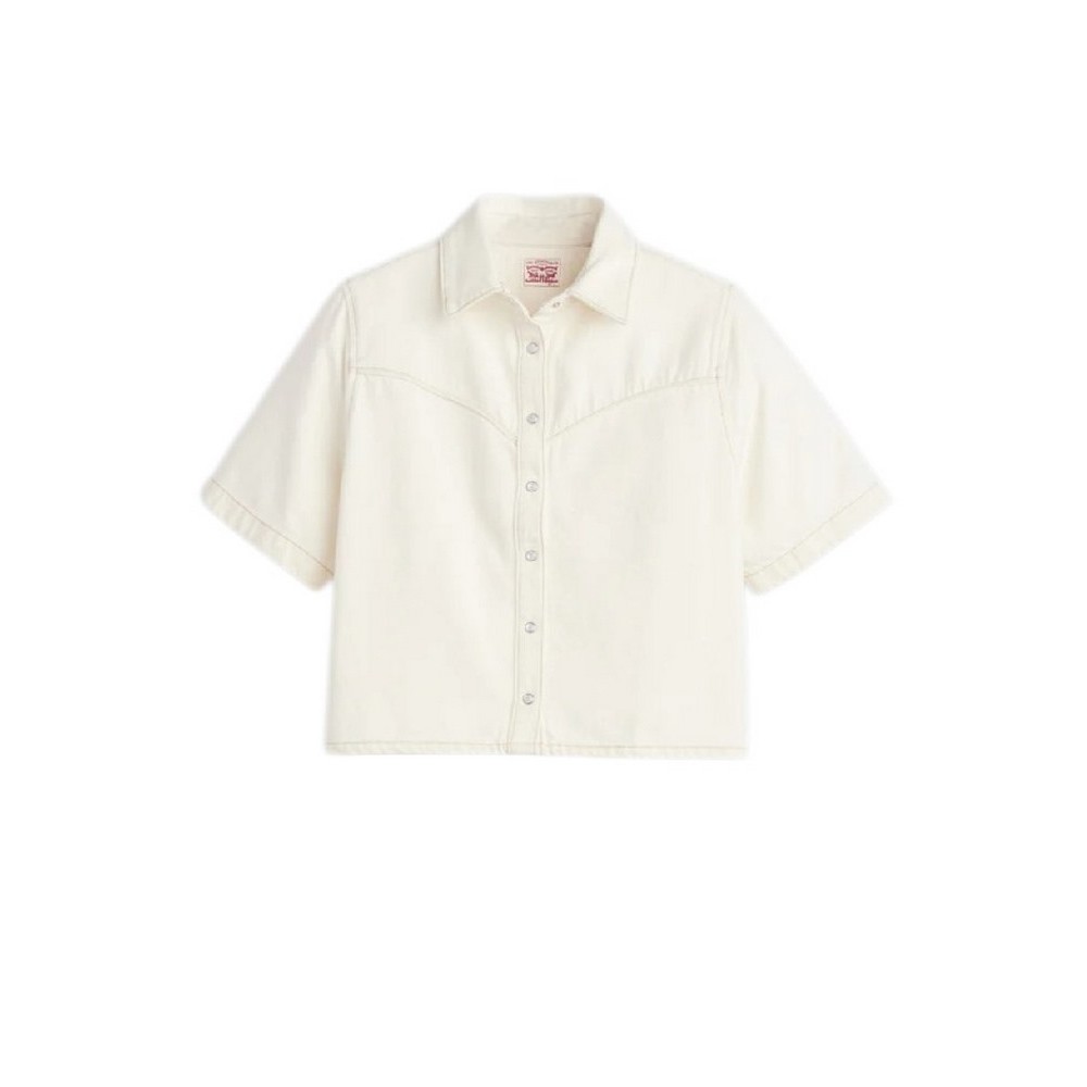 LEVIS LOGAN SS DENIM SHIRT ΤΖΙΝ ΠΟΥΚΑΜΙΣΟ ΓΥΝΑΙΚΕΙΟ OFF WHITE