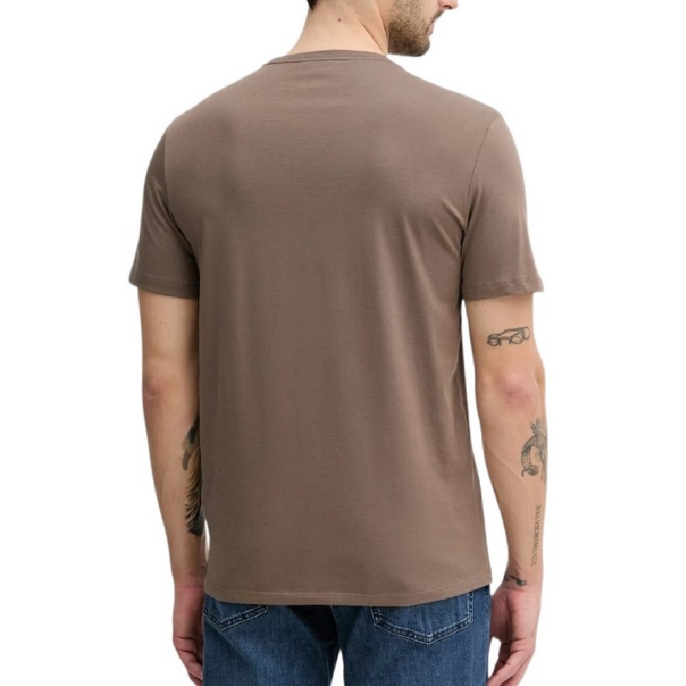 CALVIN KLEIN JEANS HERO MONOLOGO TEE T-SHIRT ΜΠΛΟΥΖΑ ΑΝΔΡΙΚΗ BROWN