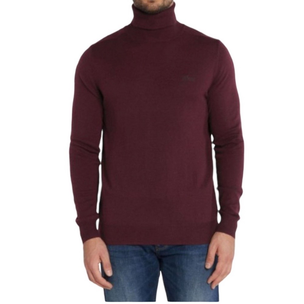 GUESS AARON LS TN SWEATER ΜΠΛΟΥΖΑ ΠΛΕΚΤΗ ΑΝΔΡΙΚΗ BORDEAUX