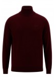 GUESS AARON LS TN SWEATER ΜΠΛΟΥΖΑ ΠΛΕΚΤΗ ΑΝΔΡΙΚΗ BORDEAUX