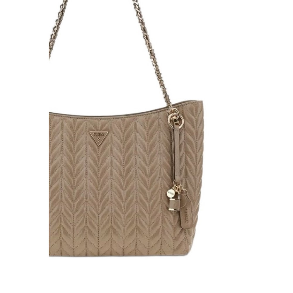 GUESS CHERYL 2 COMP TOTE ΤΣΑΝΤΑ ΓΥΝΑΙΚΕΙΑ TAUPE