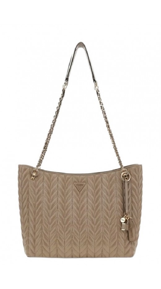 GUESS CHERYL 2 COMP TOTE ΤΣΑΝΤΑ ΓΥΝΑΙΚΕΙΑ TAUPE