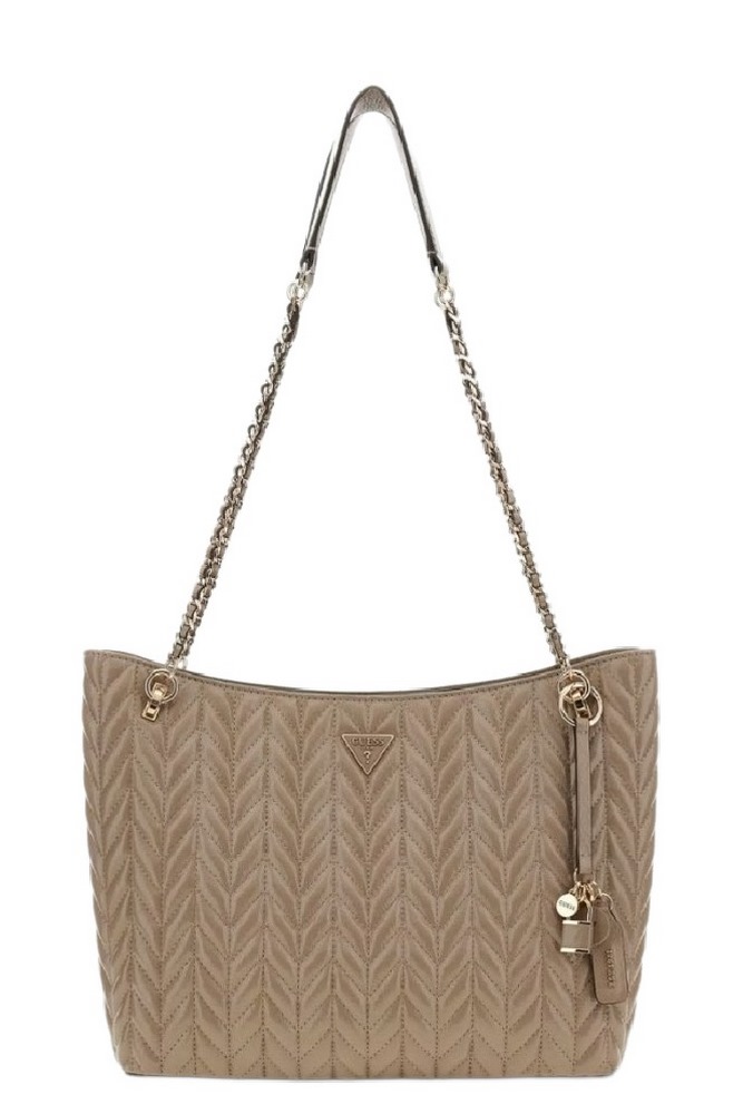 GUESS CHERYL 2 COMP TOTE ΤΣΑΝΤΑ ΓΥΝΑΙΚΕΙΑ TAUPE