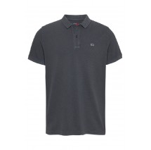 TOMMY JEANS SLIM ESSENTIAL GD POLO T-SHIRT ΜΠΛΟΥΖΑ ΑΝΔΡΙΚΗ WASHED BLACK