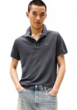 TOMMY JEANS SLIM ESSENTIAL GD POLO T-SHIRT ΜΠΛΟΥΖΑ ΑΝΔΡΙΚΗ WASHED BLACK