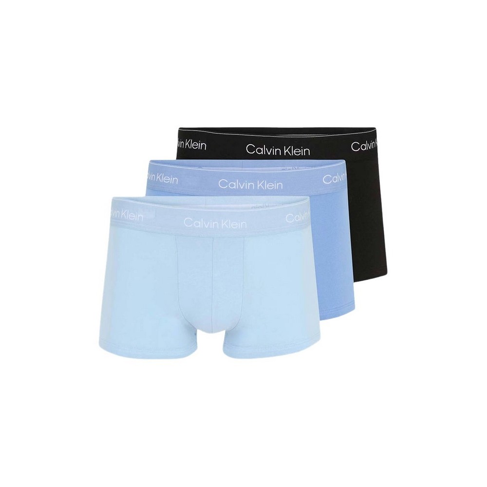 CALVIN KLEIN LOW RISE TRUNK 3PK ΕΣΩΡΟΥΧΟ ΑΝΔΡΙΚΟ BLUE/BLACK