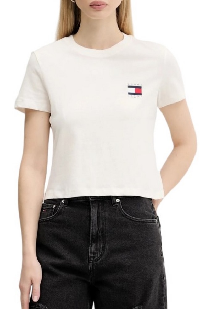 TOMMY JEANS  REG SH TOMMY US FLAG T-SHIRT ΜΠΛΟΥΖΑ ΓΥΝΑΙΚΕΙΑ WHITE