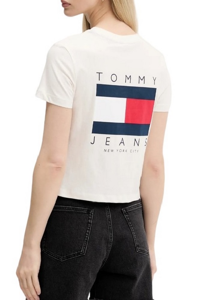 TOMMY JEANS  REG SH TOMMY US FLAG T-SHIRT ΜΠΛΟΥΖΑ ΓΥΝΑΙΚΕΙΑ WHITE