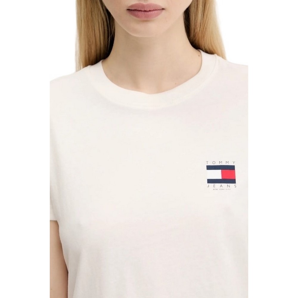 TOMMY JEANS  REG SH TOMMY US FLAG T-SHIRT ΜΠΛΟΥΖΑ ΓΥΝΑΙΚΕΙΑ WHITE