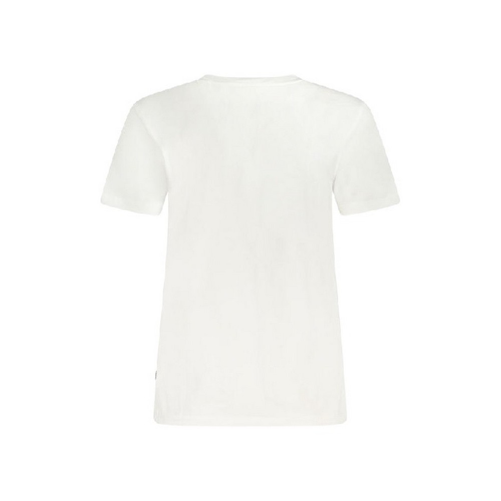 GUESS JEANS CN REG TRIANGL T-SHIRT ΜΠΛΟΥΖΑ ΓΥΝΑΙΚΕΙΑ WHITE