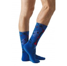 JIMMY LION ATHLETIC MICRO FIGURES AT NIGHT ΚΑΛΤΣΕΣ UNISEX BLUE