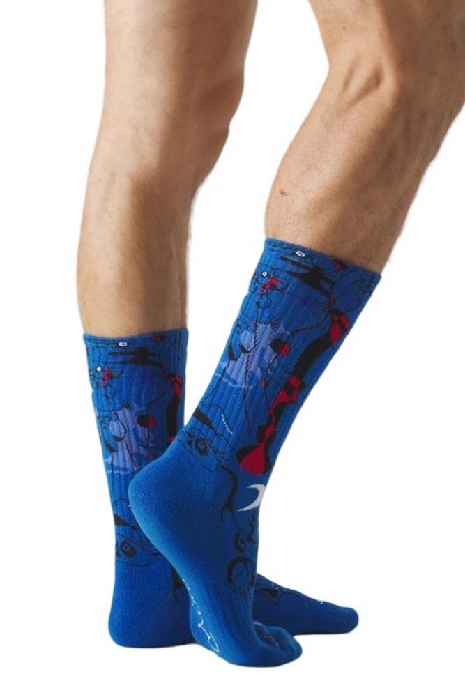 JIMMY LION ATHLETIC MICRO FIGURES AT NIGHT ΚΑΛΤΣΕΣ UNISEX BLUE