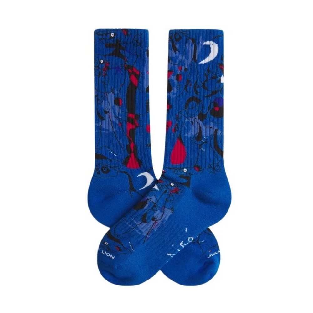 JIMMY LION ATHLETIC MICRO FIGURES AT NIGHT ΚΑΛΤΣΕΣ UNISEX BLUE