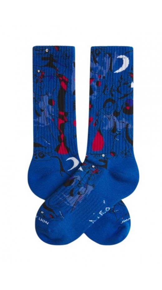JIMMY LION ATHLETIC MICRO FIGURES AT NIGHT ΚΑΛΤΣΕΣ UNISEX BLUE