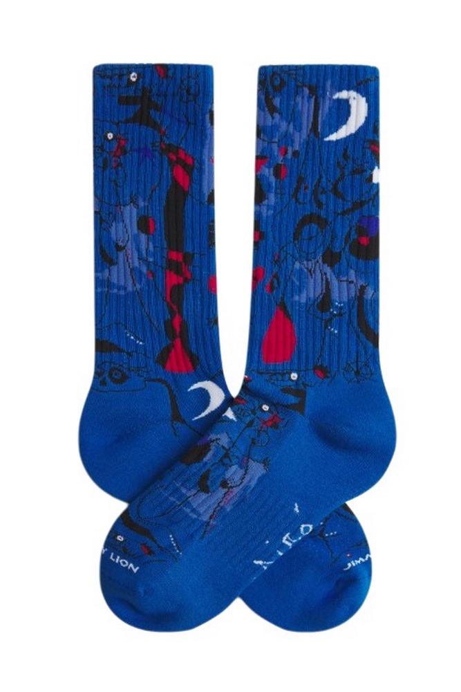 JIMMY LION ATHLETIC MICRO FIGURES AT NIGHT ΚΑΛΤΣΕΣ UNISEX BLUE