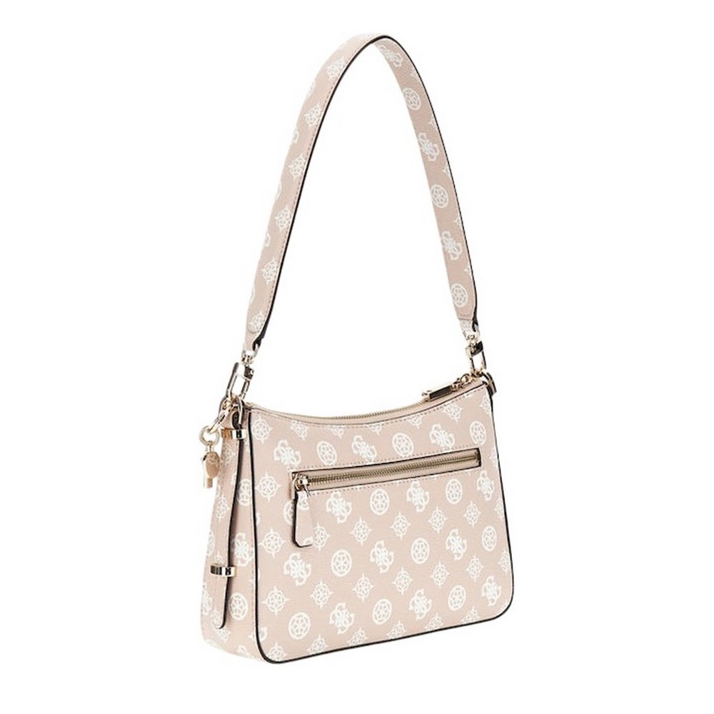 GUESS ECO ERICA TOP ZIP SHOULDER BAG ΤΣΑΝΤΑ ΓΥΝΑΙΚΕΙΑ SAND