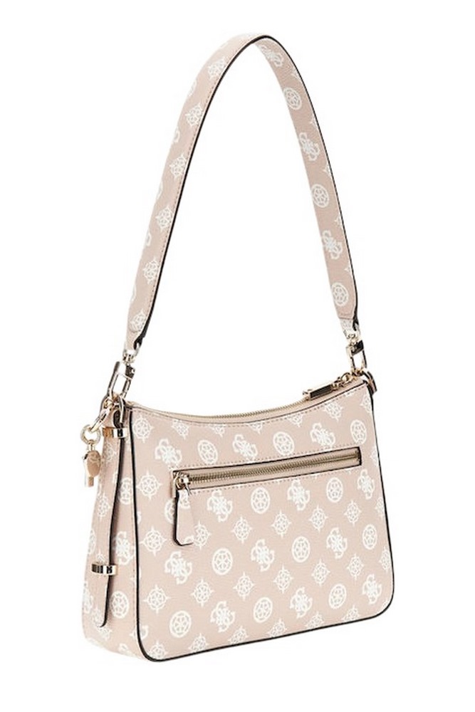 GUESS ECO ERICA TOP ZIP SHOULDER BAG ΤΣΑΝΤΑ ΓΥΝΑΙΚΕΙΑ SAND